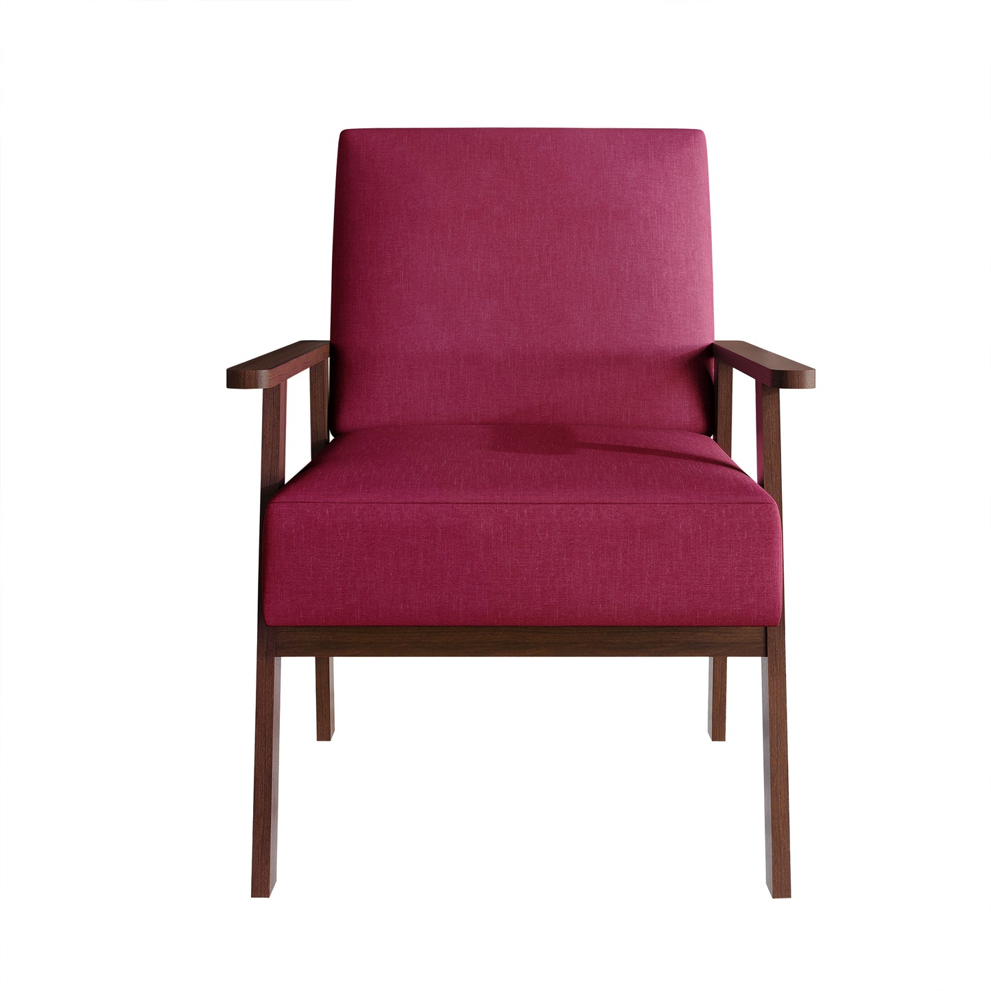 Westmont Upholstered Accent Chair with Padded Back and Wooden Frame