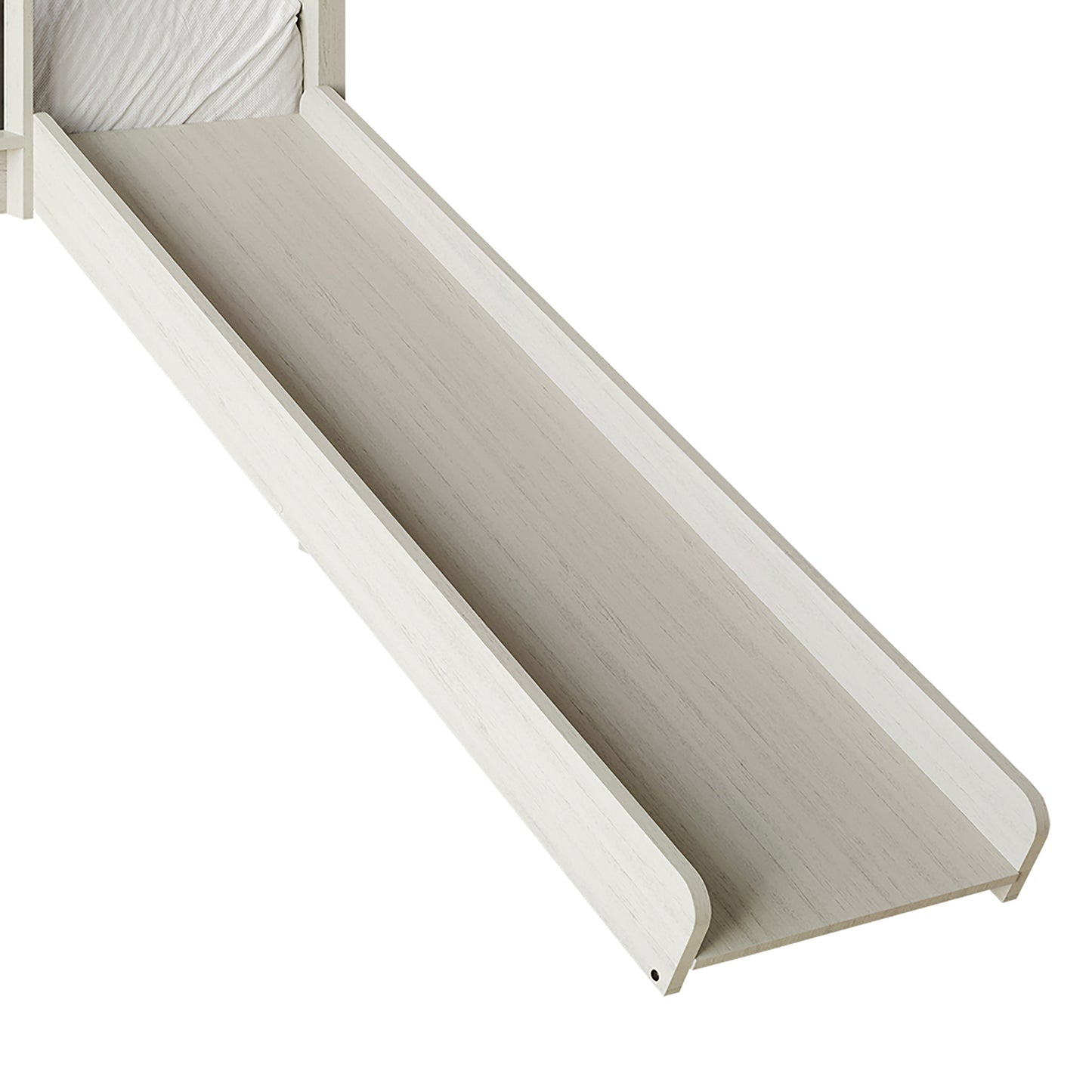 Airielle Twin Low Loft Bed with Chalkboard, Slide and Ladder