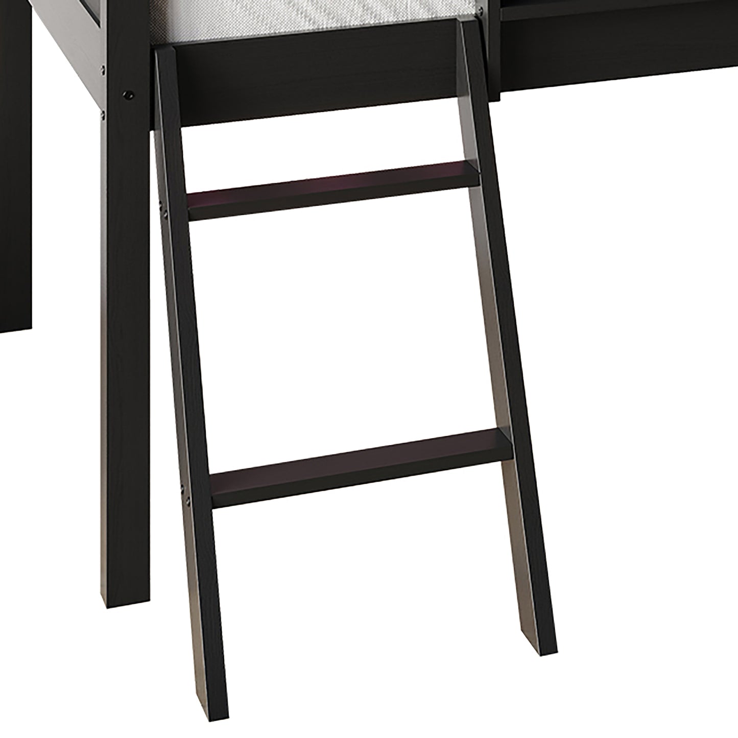 Airielle Twin Low Loft Bed with Chalkboard, Slide and Ladder