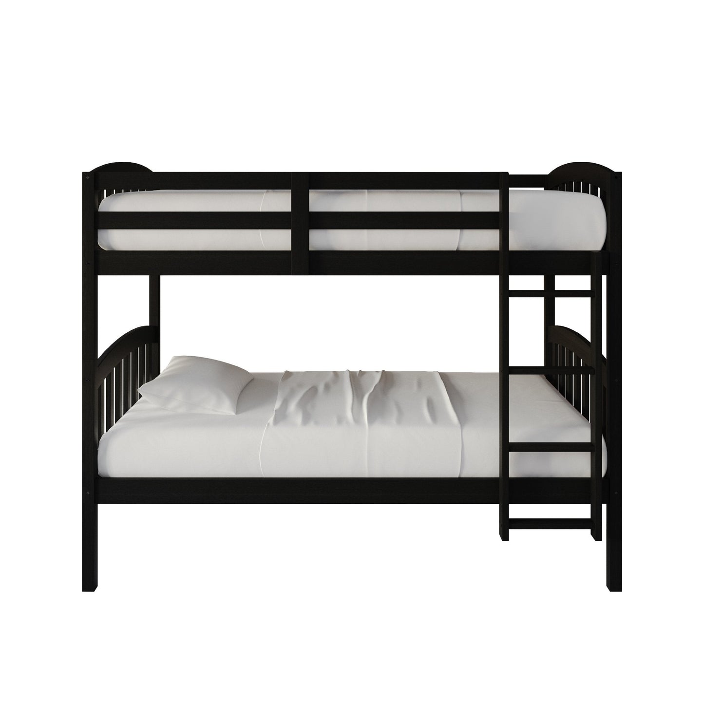 Jeeven Mid-Century Twin Over Twin Bunk Bed