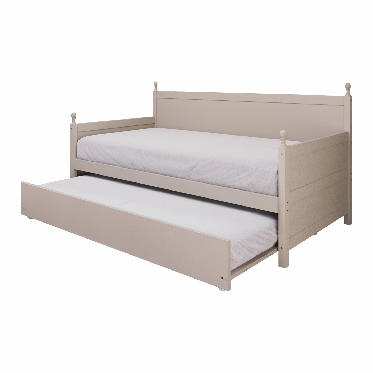 Nyagoa Mid-Century Modern Wooden Twin Size Daybed With Trundle