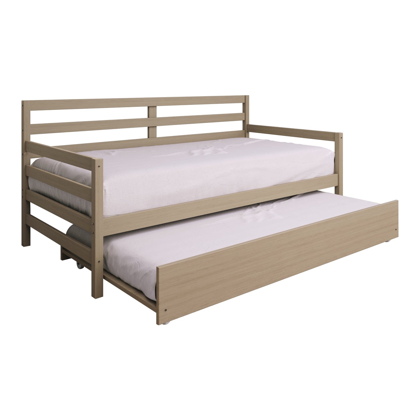 Oeds Rustic Wooden Twin Size Daybed With Trundle