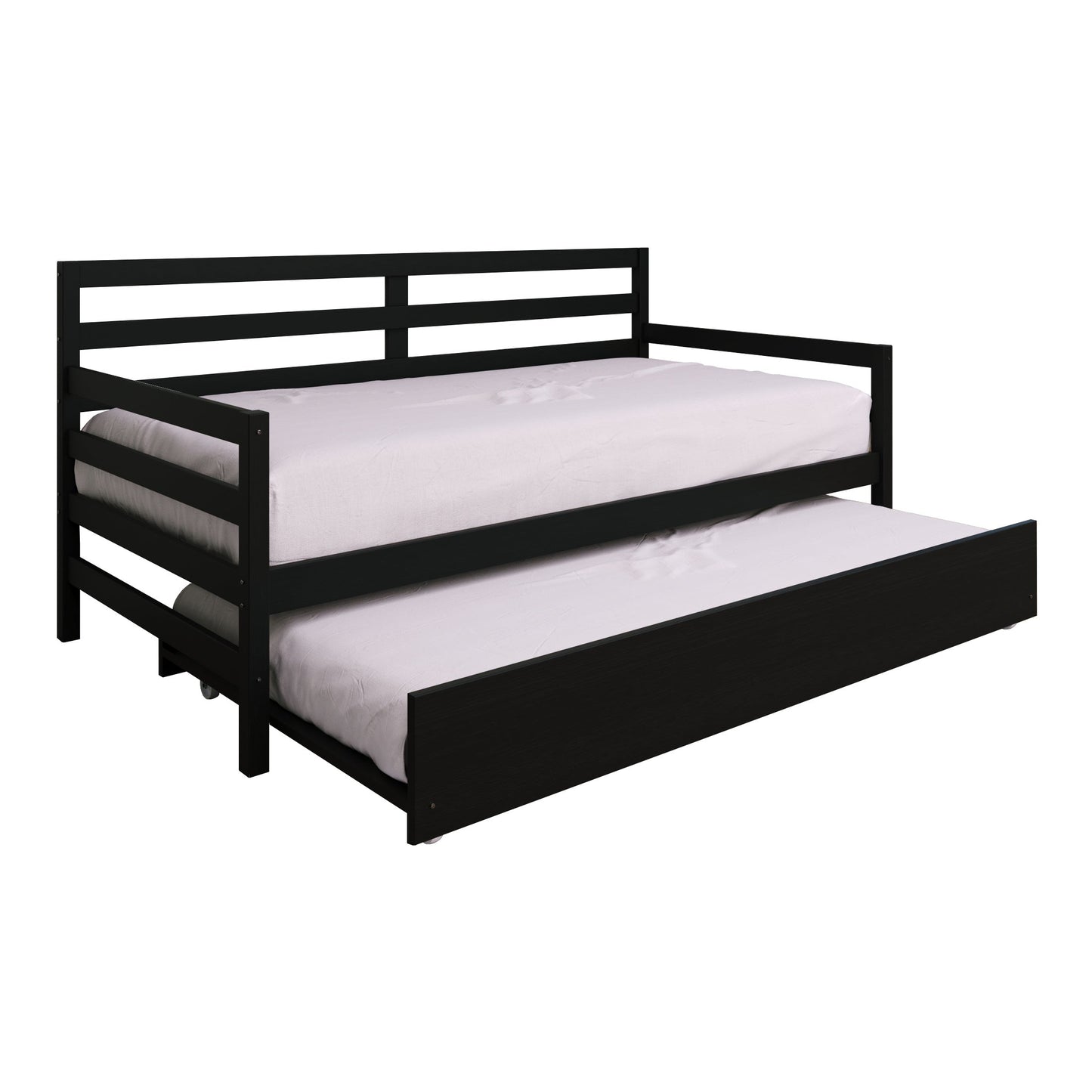 Oeds Rustic Wooden Twin Size Daybed With Trundle