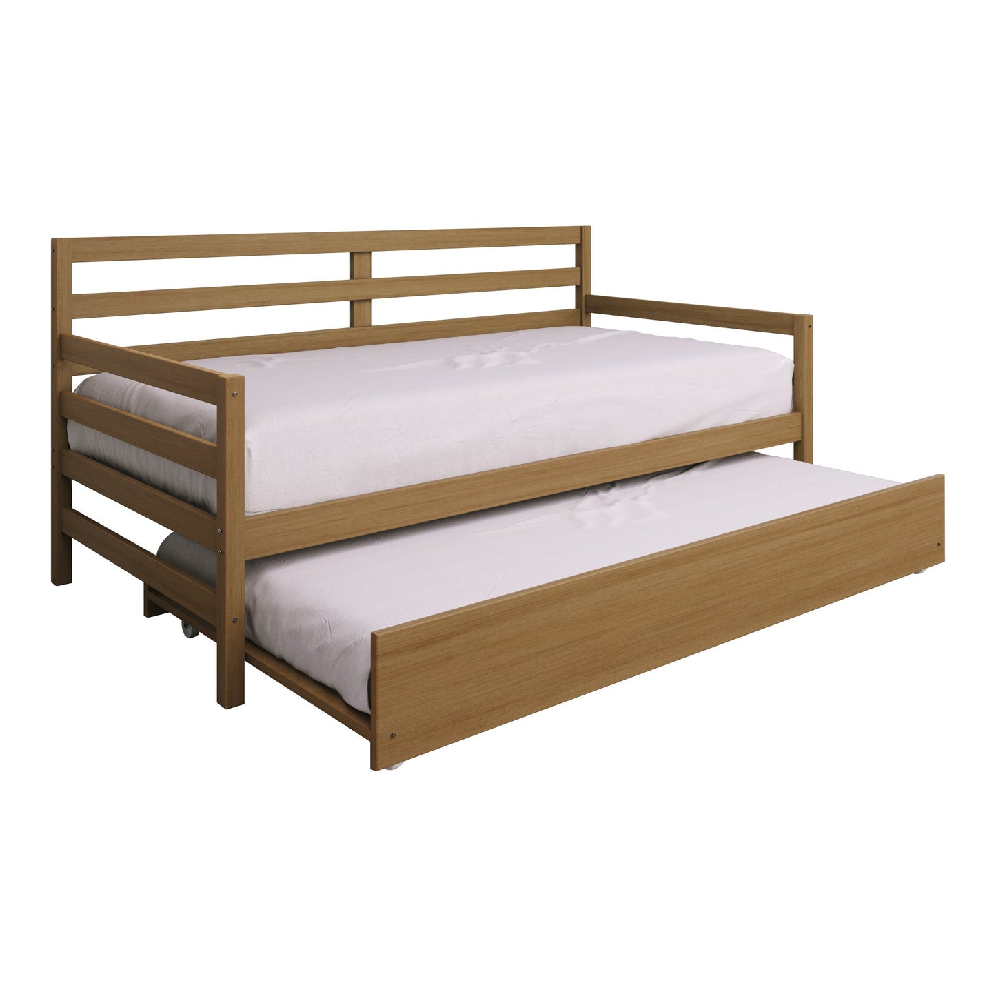 Oeds Rustic Wooden Twin Size Daybed With Trundle