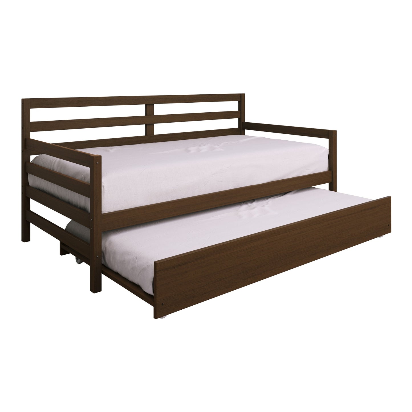 Oeds Rustic Wooden Twin Size Daybed With Trundle