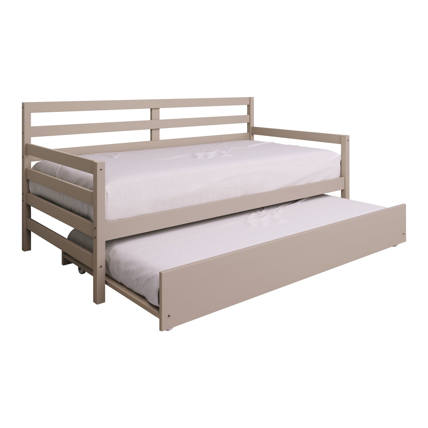 Oeds Rustic Wooden Twin Size Daybed With Trundle