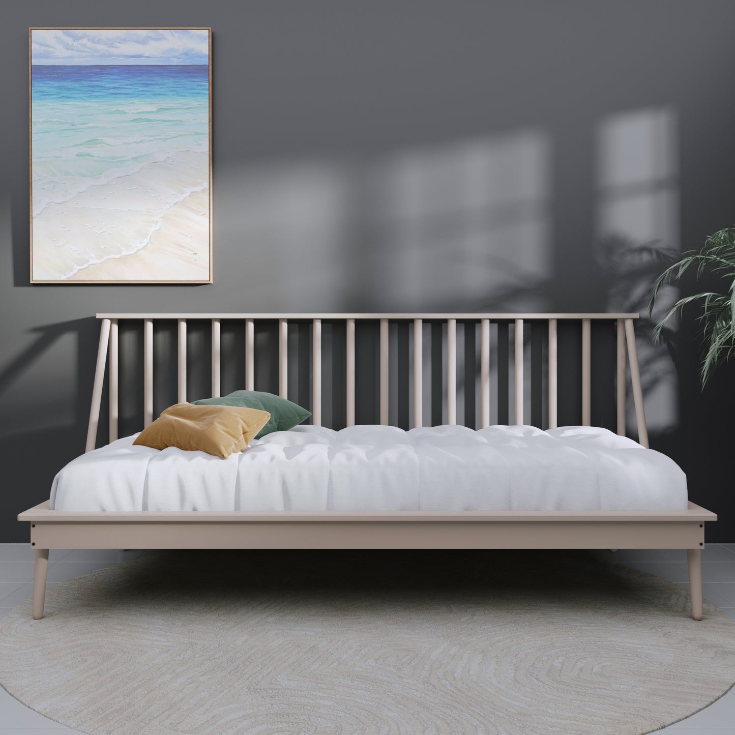 Kimitri Vintage Wooden Twin Size Daybed