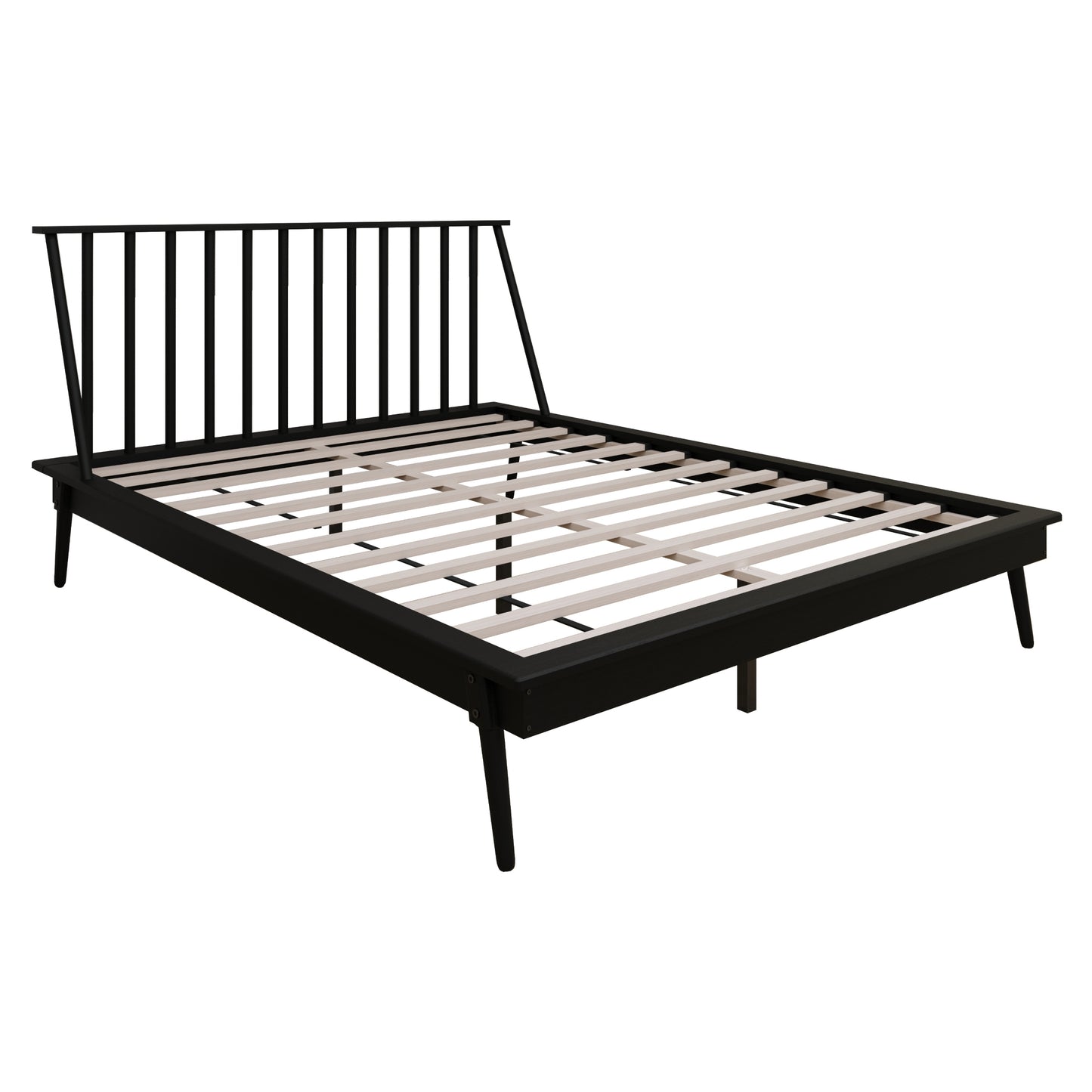 Kierin Vintage Wooden Platform Bed