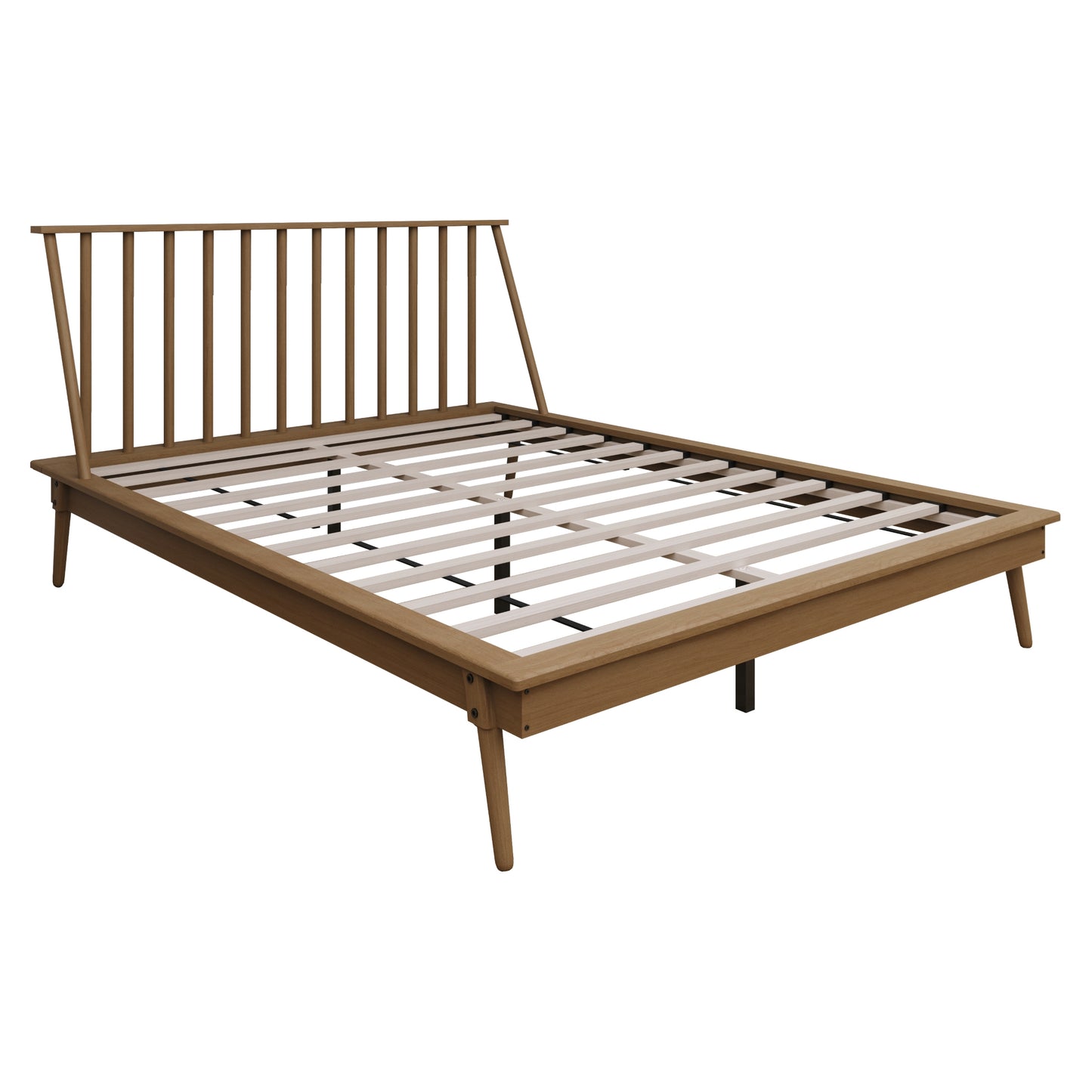 Kierin Vintage Wooden Platform Bed