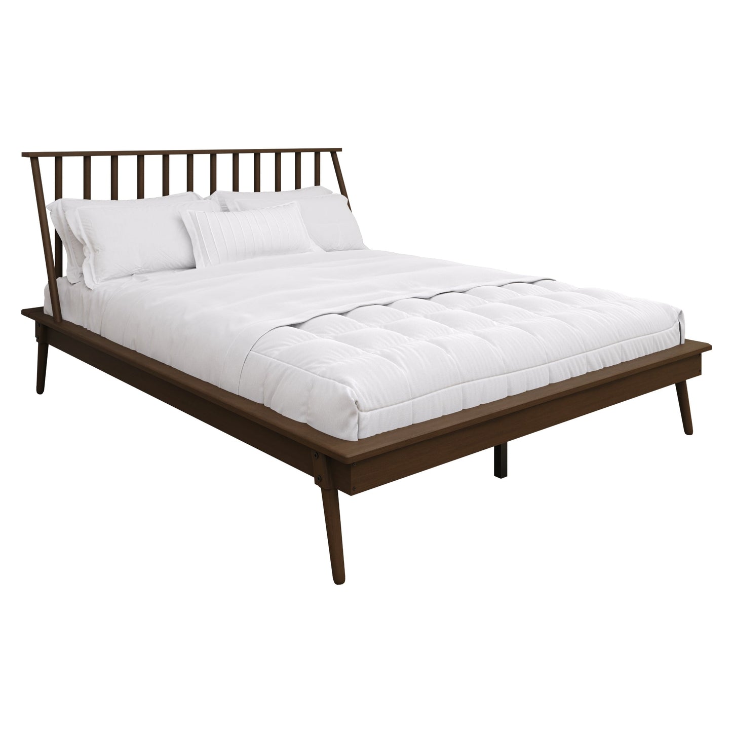 Kierin Vintage Wooden Platform Bed