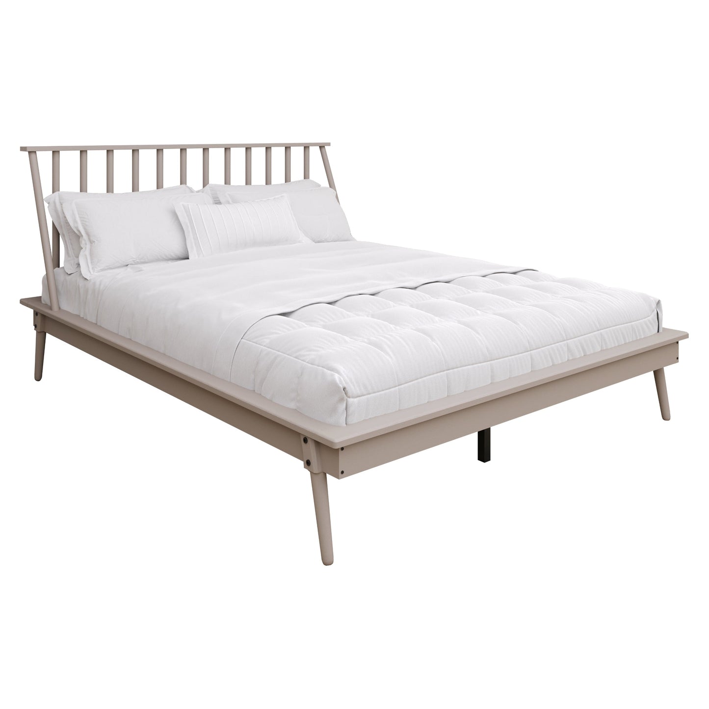 Kierin Vintage Wooden Platform Bed