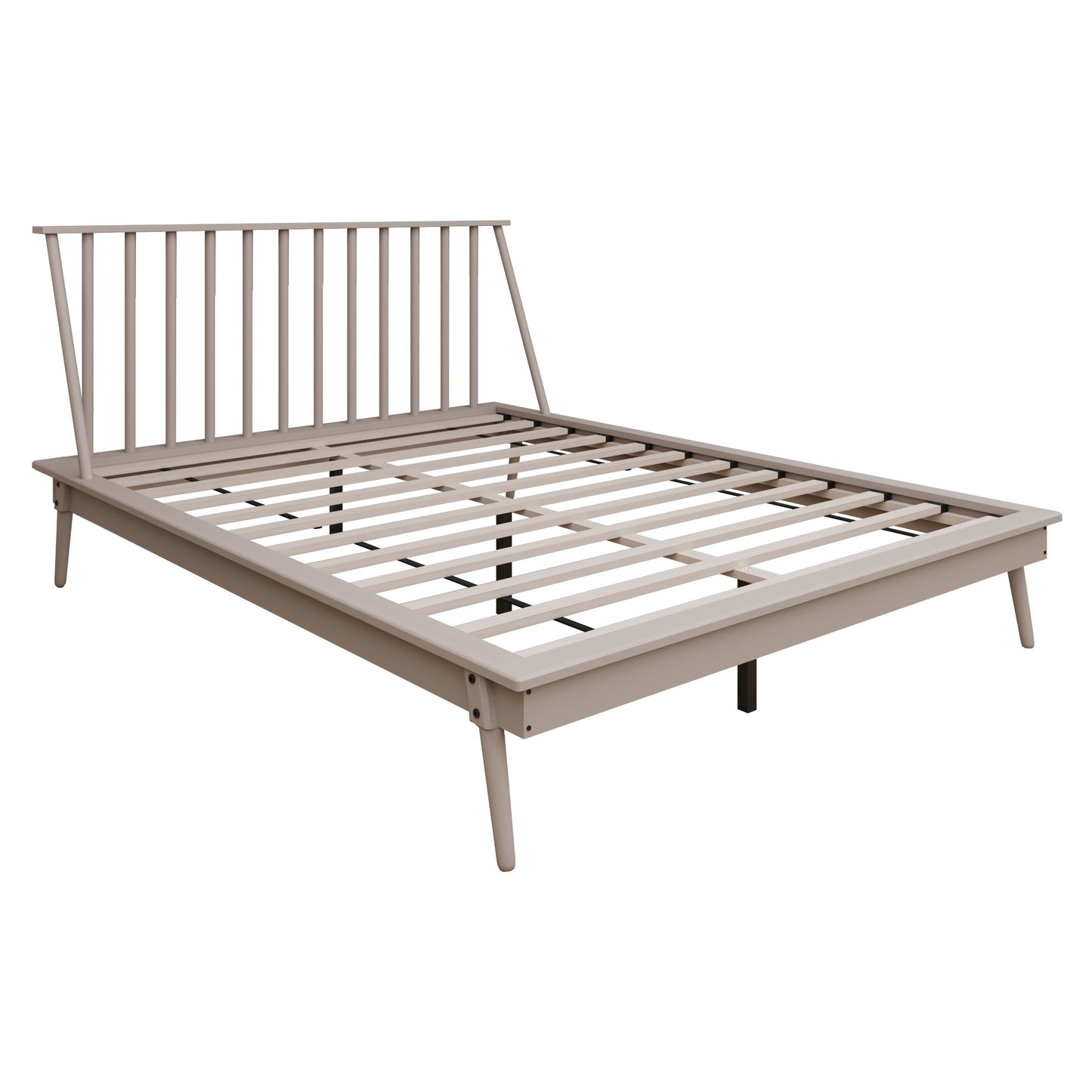 Kierin Vintage Wooden Platform Bed