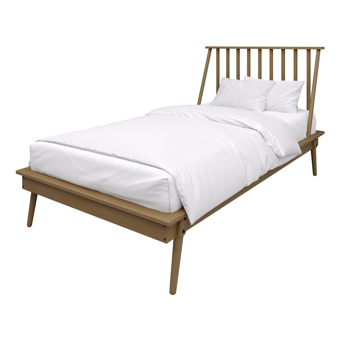 Kierin Vintage Wooden Platform Bed