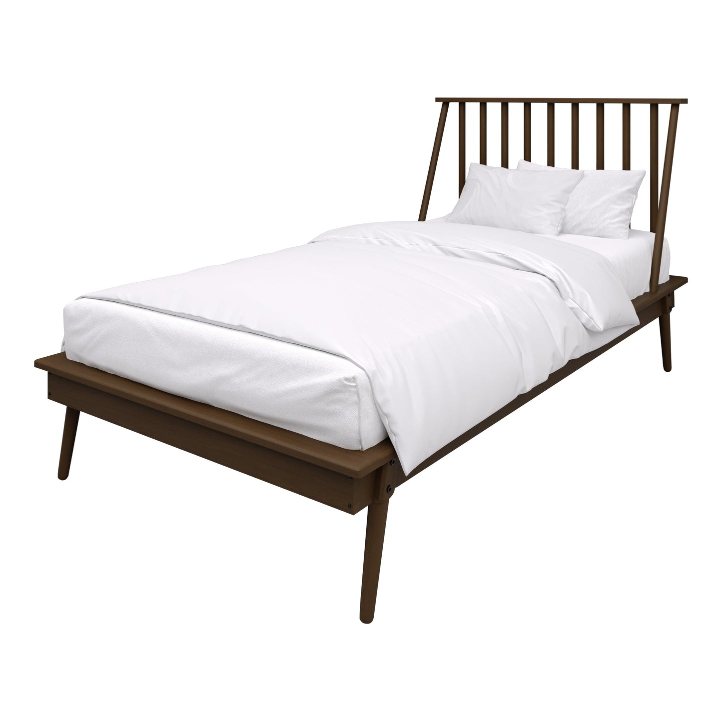Kierin Vintage Wooden Platform Bed