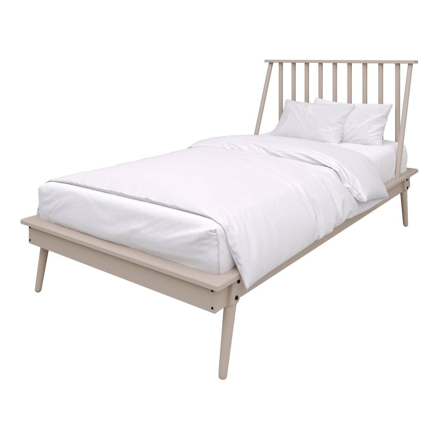 Kierin Vintage Wooden Platform Bed