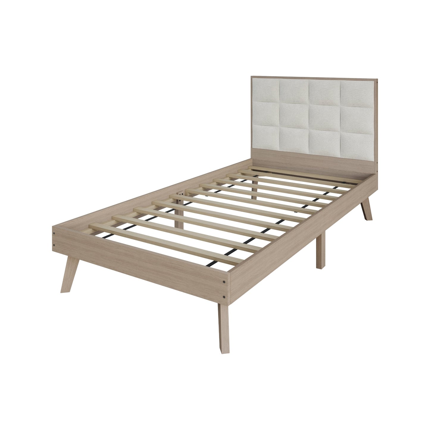 Tashanique Vintage Wooden Platform Bed