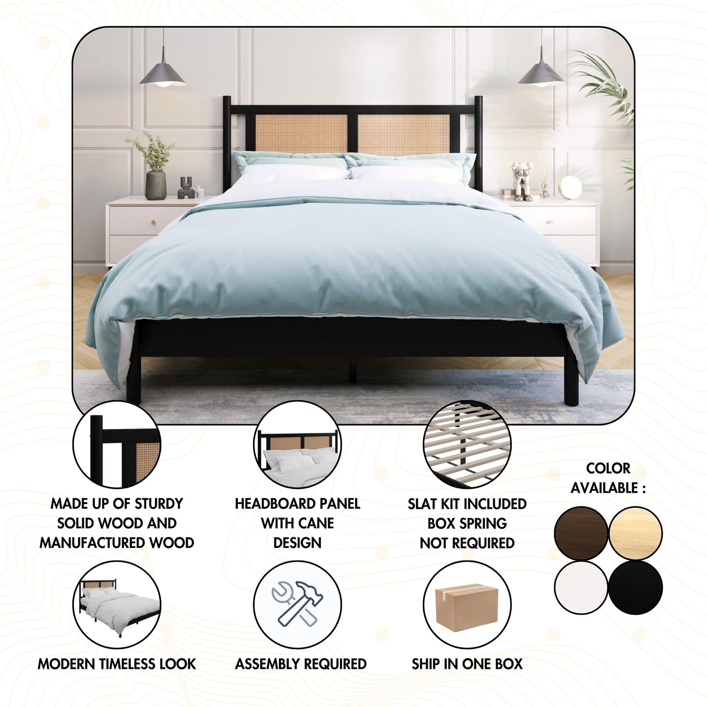 Paitynn Wooden Platform Bed