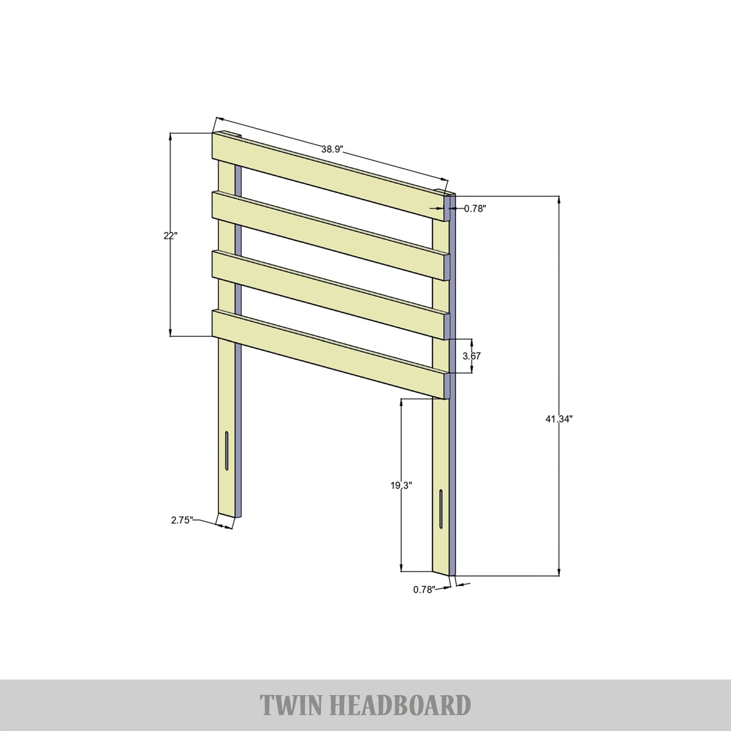 Tressy Timeless Wooden Headboard