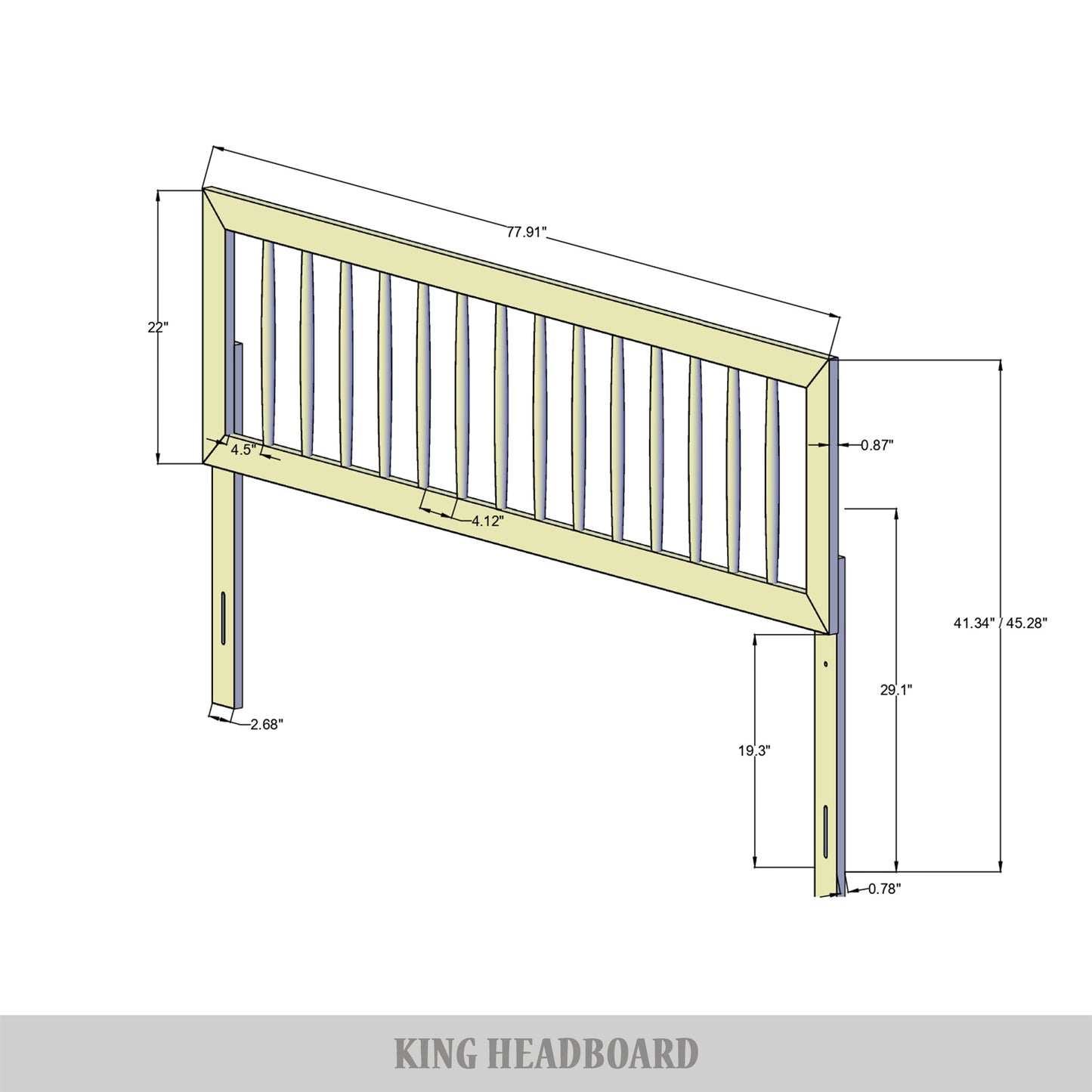 Teahna Wooden Headboard