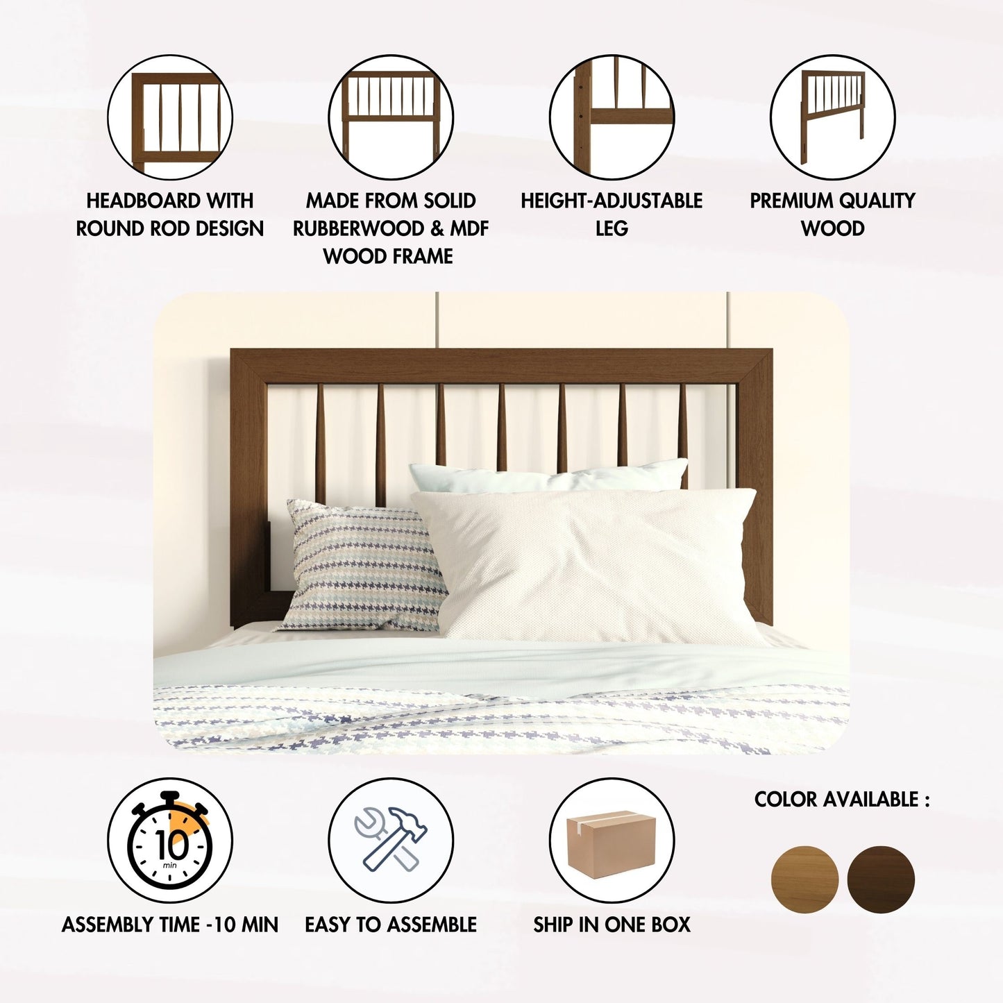 Teahna Wooden Headboard