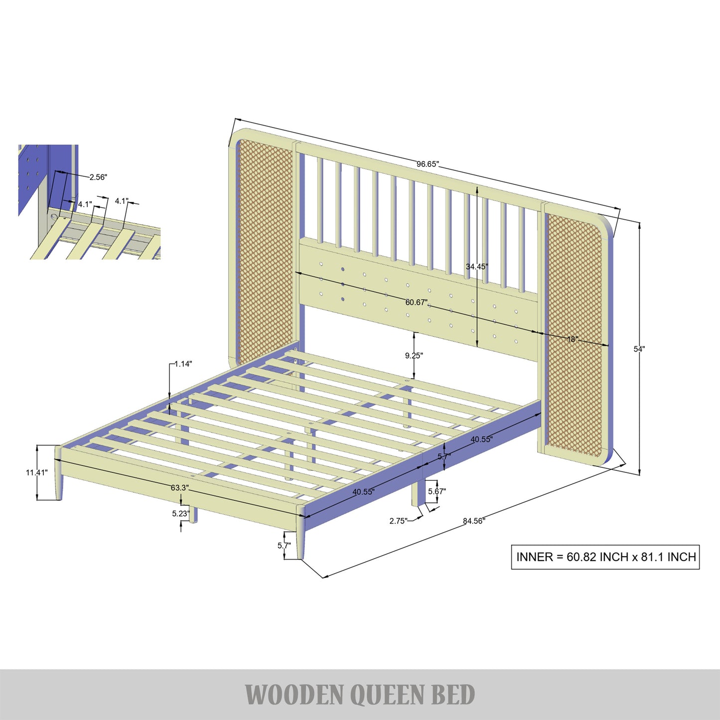 Burckard Wall Bed with 2 Nightstand