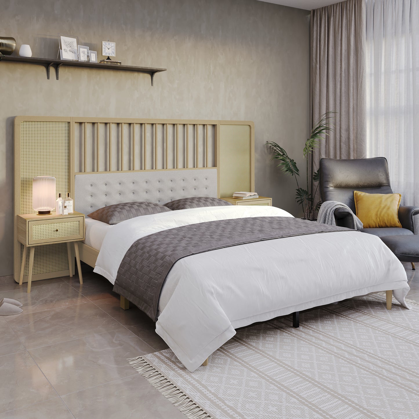 Burckard Wall Bed with 2 Nightstand