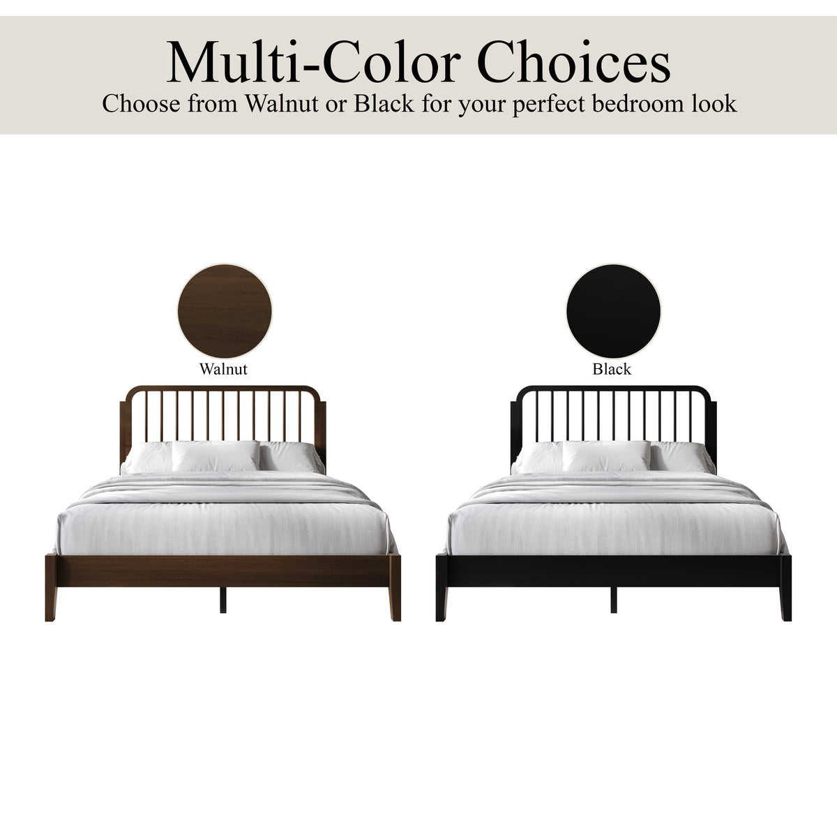 Willow Wood Panel Bed