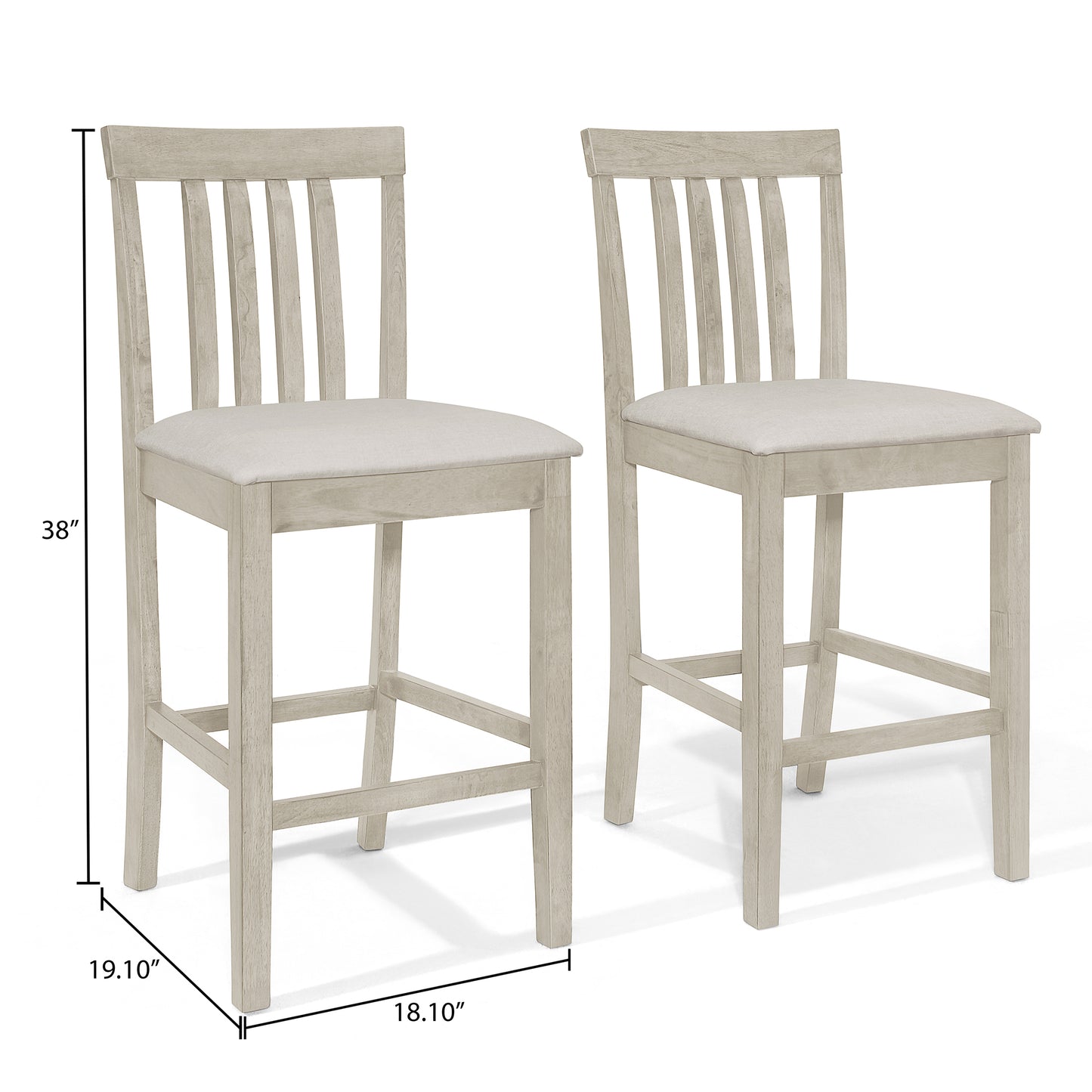 Braun Antique Grey Dining Chairs (Set of 4)