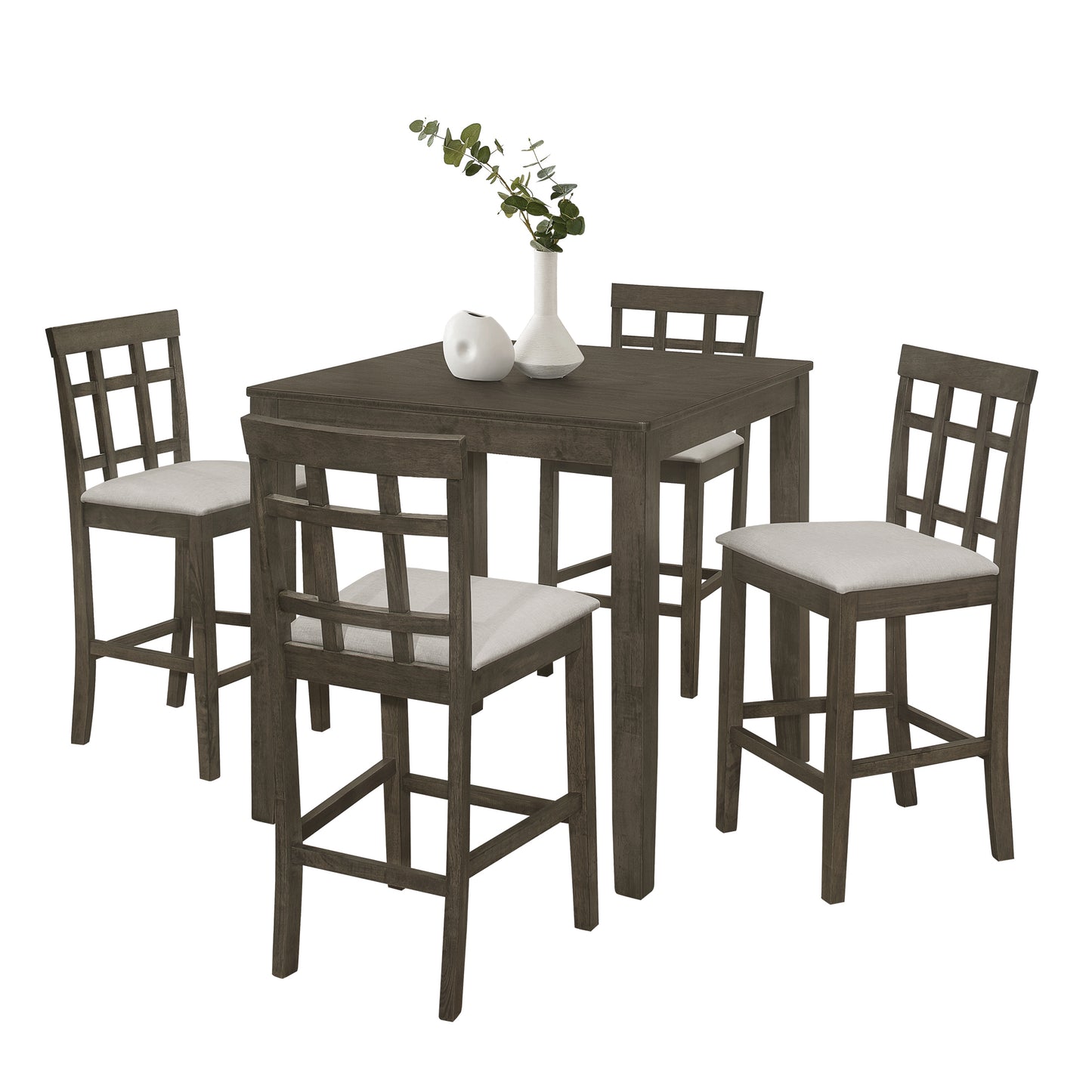 Chic Rustic Counter Height Dining Chairs (Set of 4)