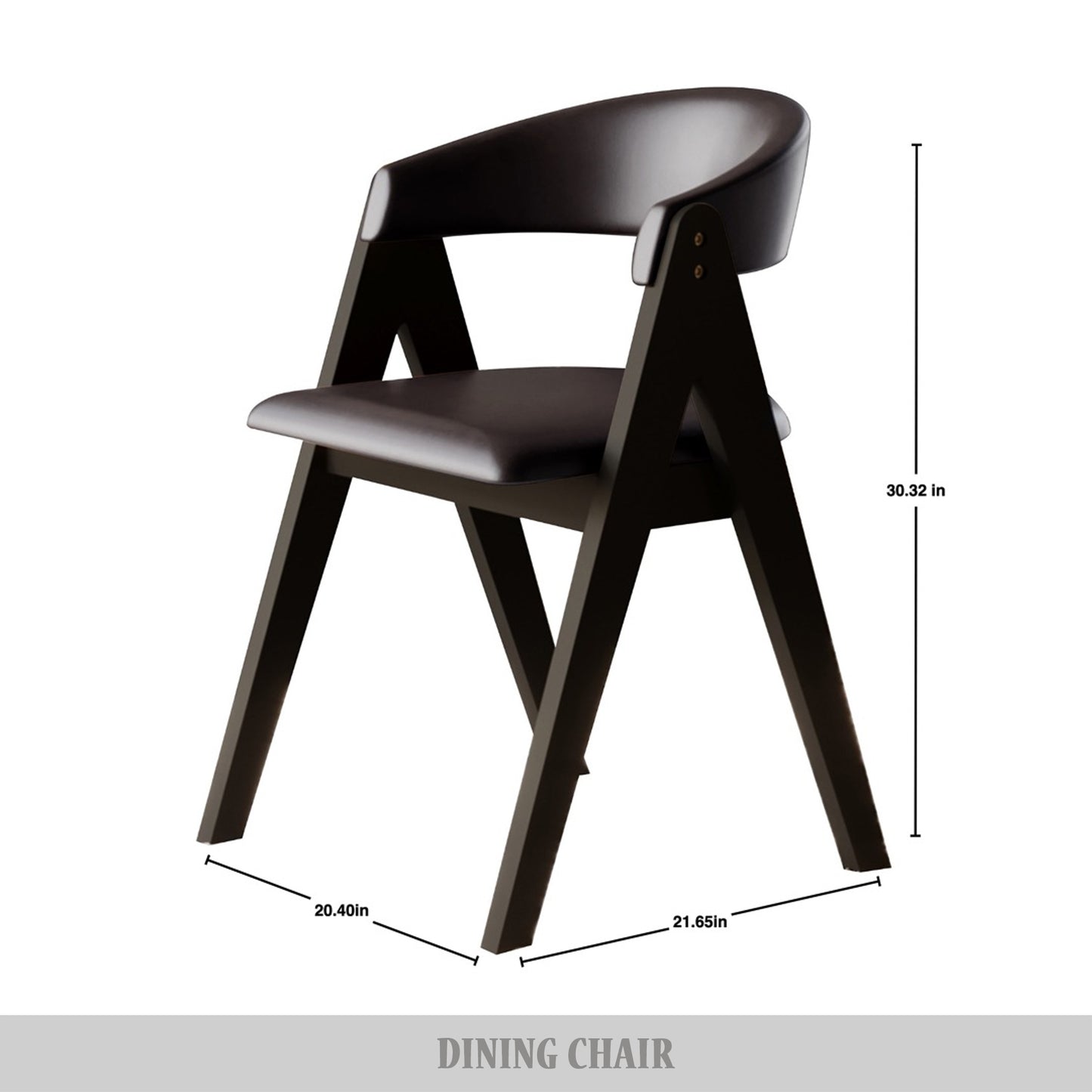 Nayshaun V-shaped Dining Chairs (Set of 4)