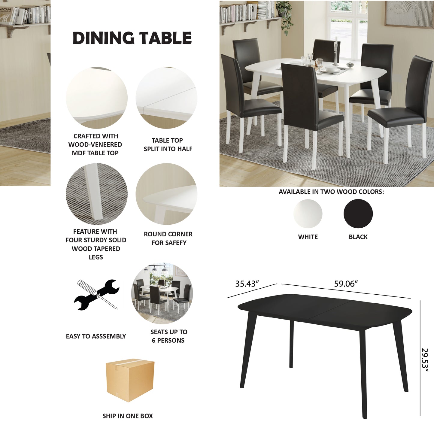 Neli Modern Dining Table
