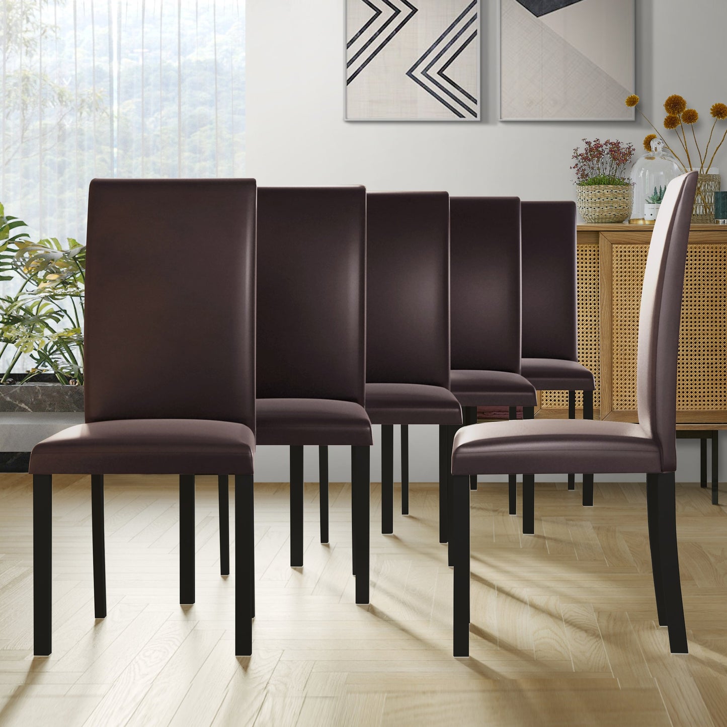 Kudolo Modern Dining Chairs (Set of 6)