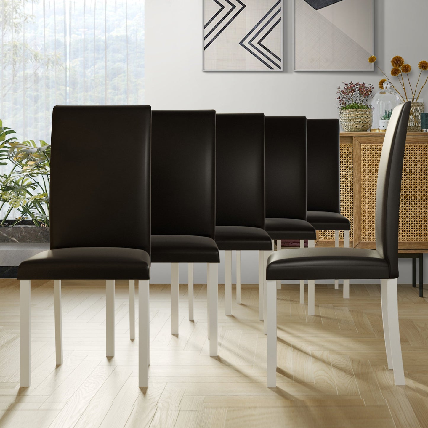 Kudolo Modern Dining Chairs (Set of 6)