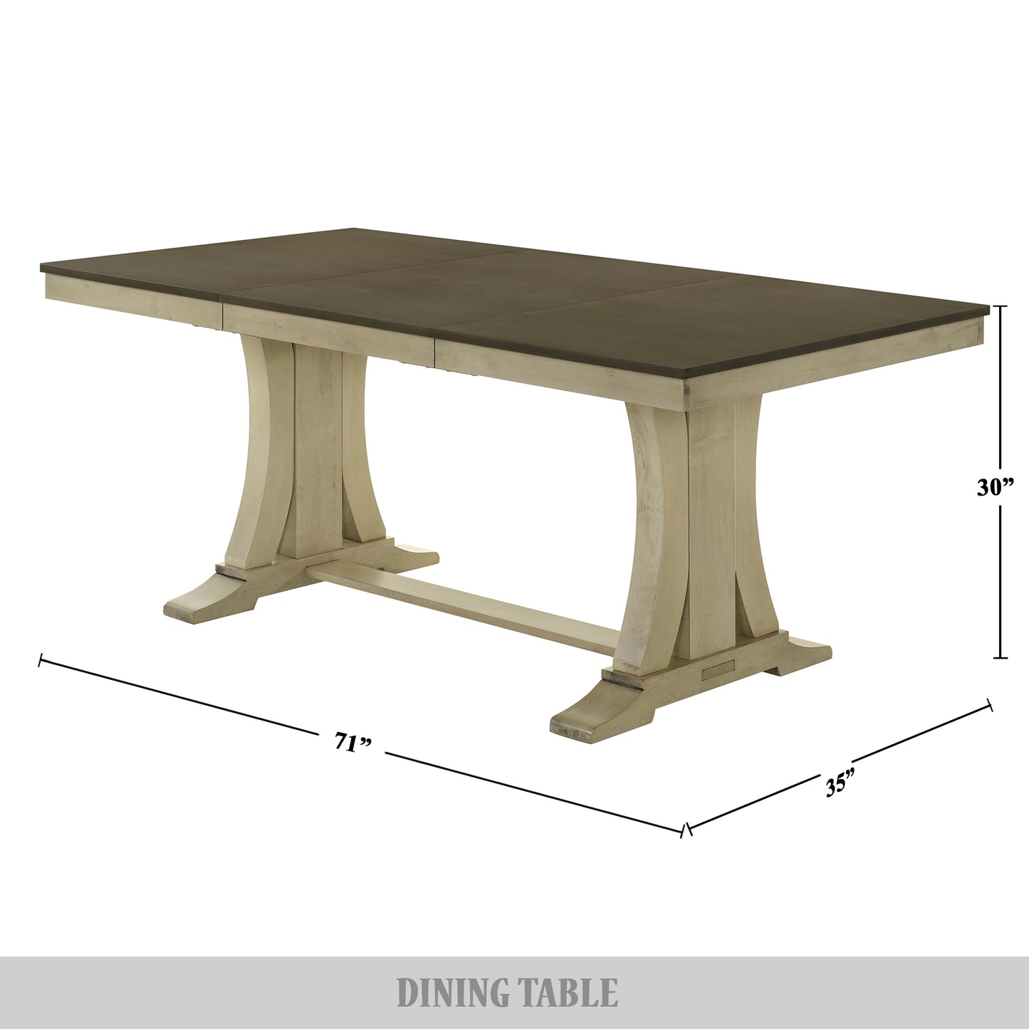 Dakarri Farmhouse Wooden Dining Table