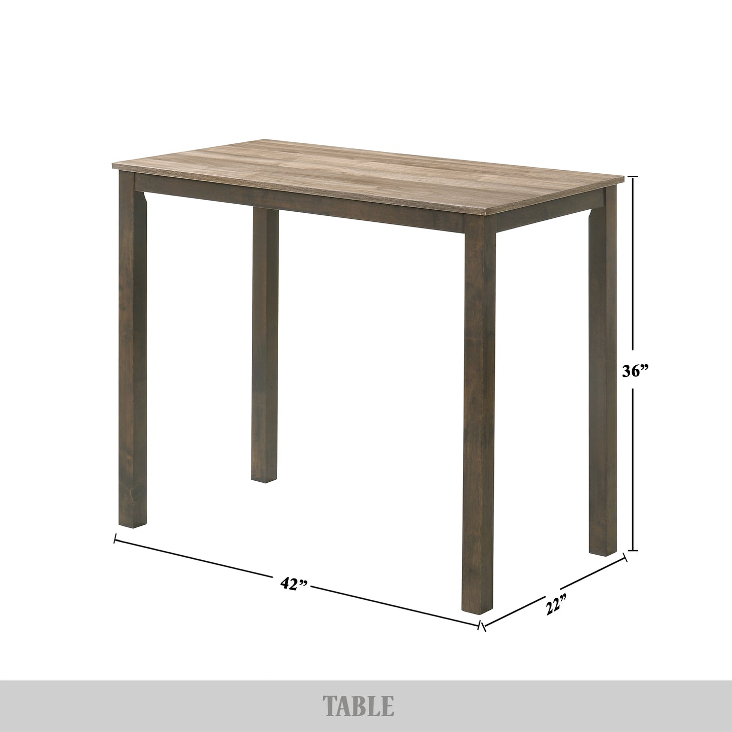 Branislavka 3-piece Counter Height Dining Set
