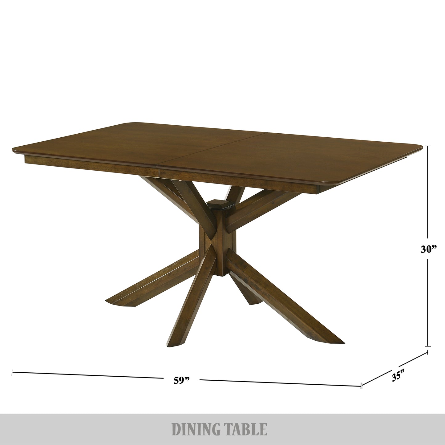 Nedyo Rustic Wooden Dining Table