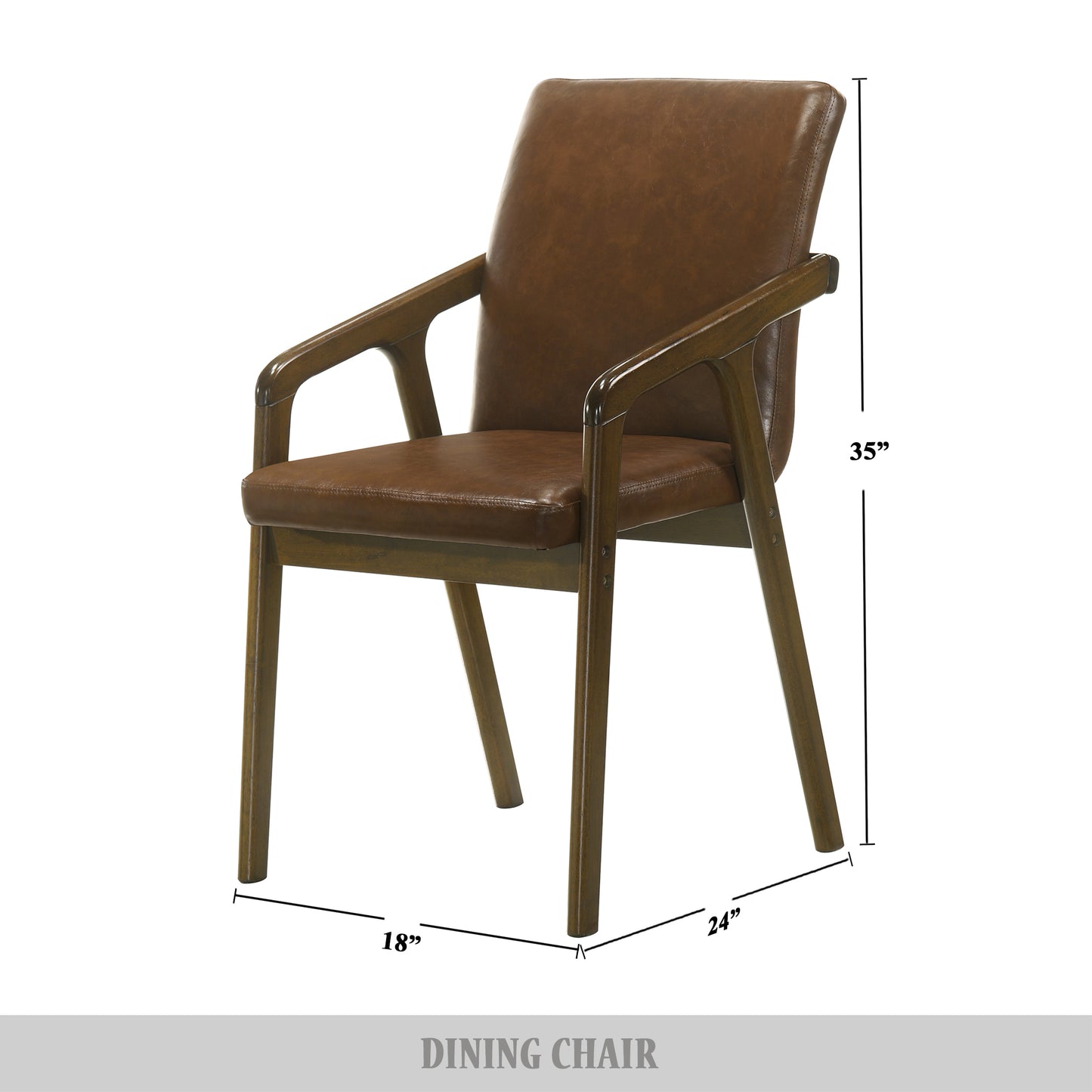 Nedyo Rustic Upholstered Dining Chair (Set of 6)