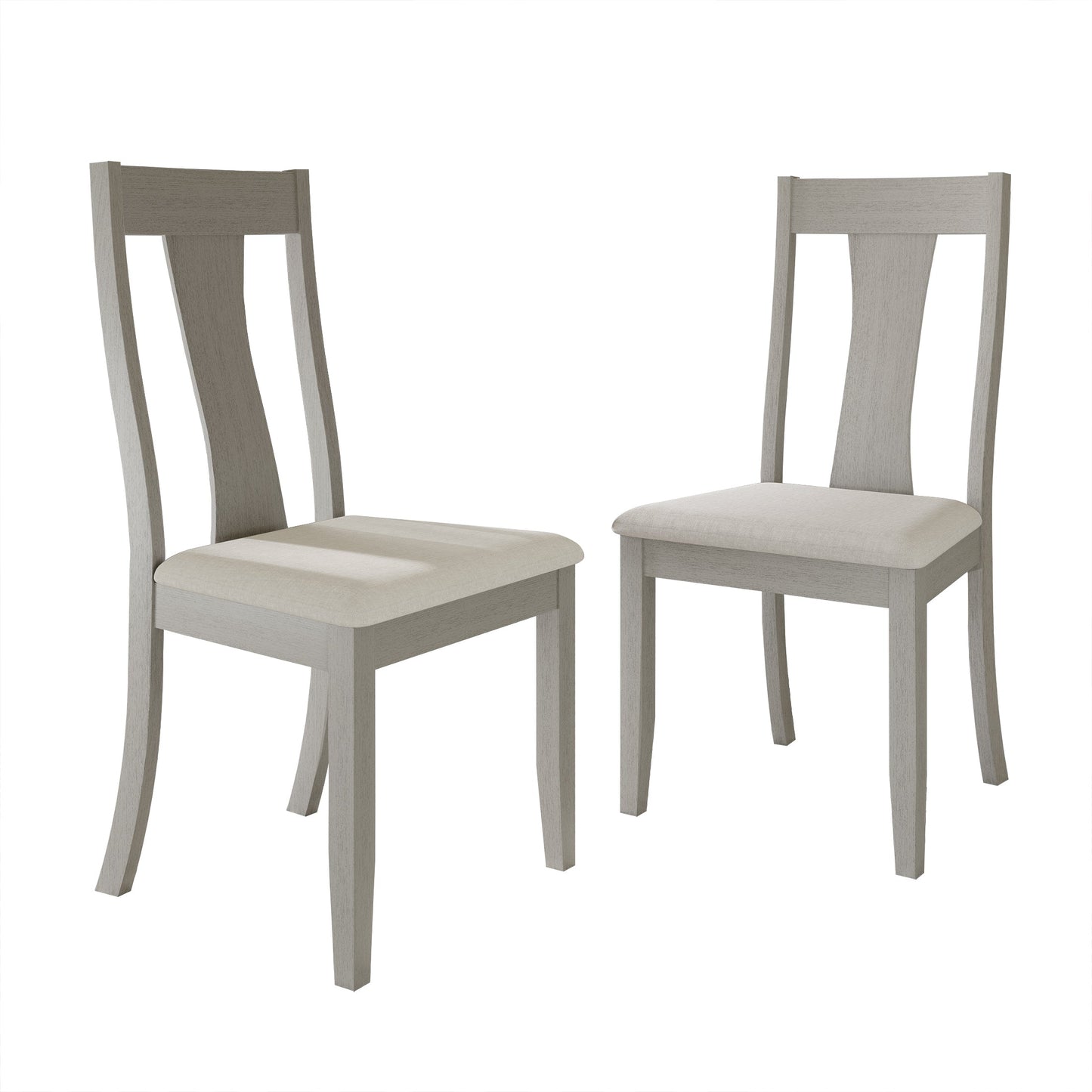 Ocossio Vintage Style Wooden Dining Chairs (Set of 2) - N/A