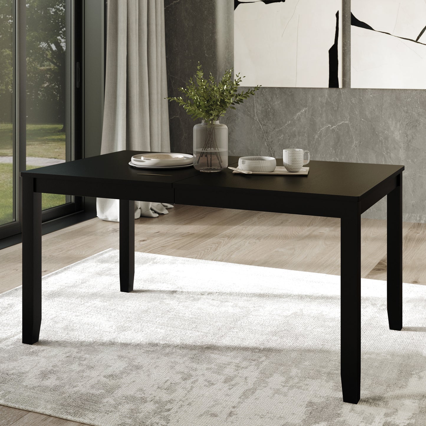 Oneda Timeless Wooden Dining Table - N/A