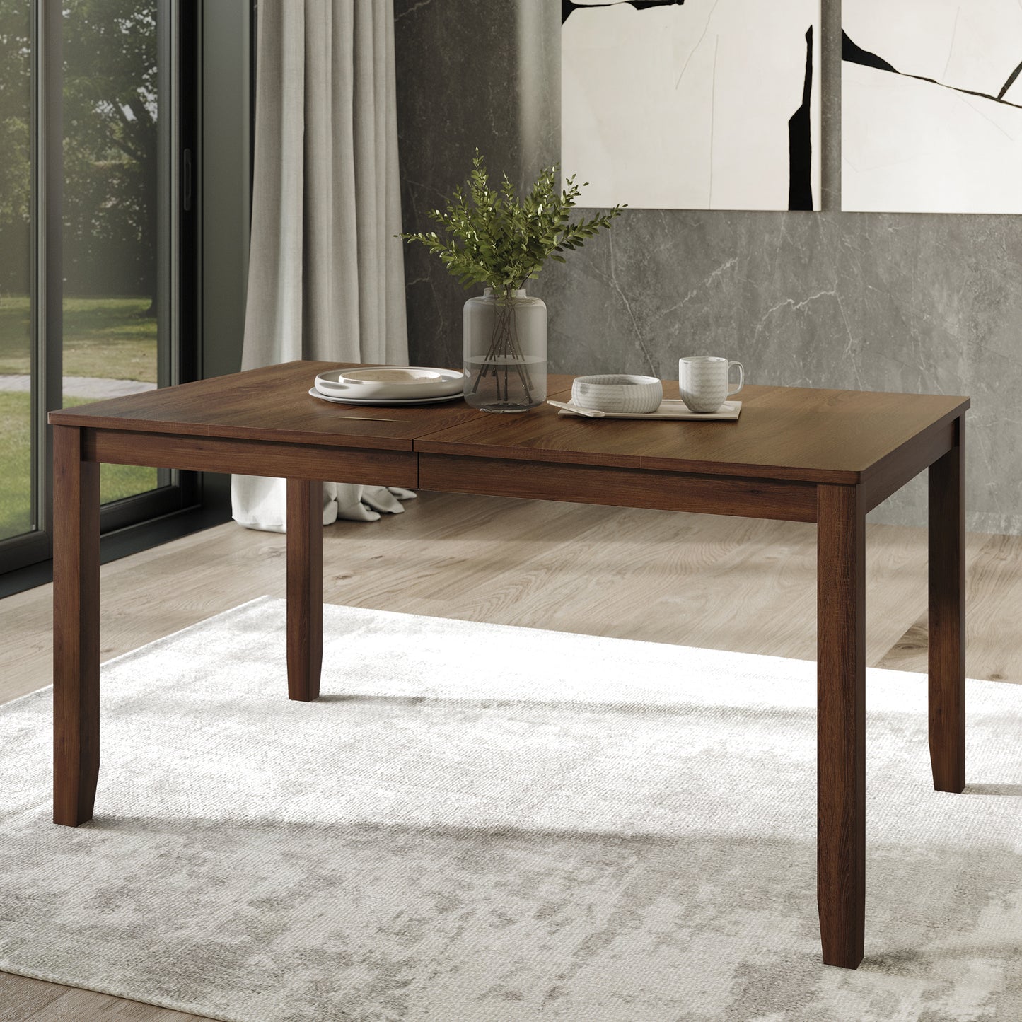 Oneda Timeless Wooden Dining Table - N/A