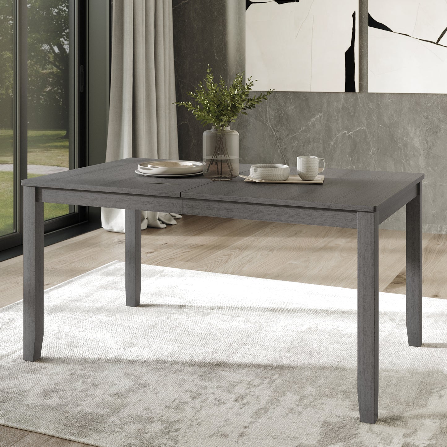 Oneda Timeless Wooden Dining Table - N/A