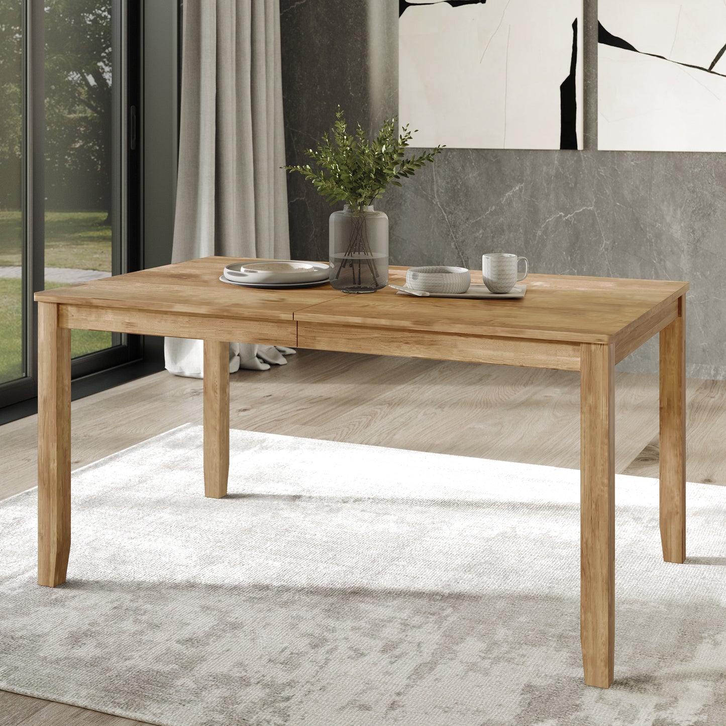 Oneda Timeless Wooden Dining Table - N/A