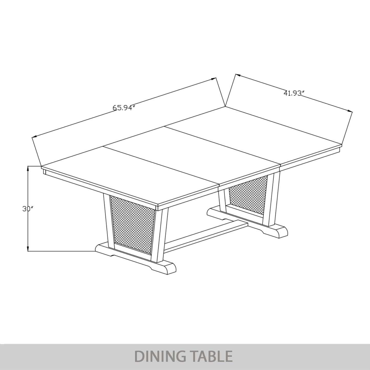 Taire 66'' L Rustic Wooden Dining Table