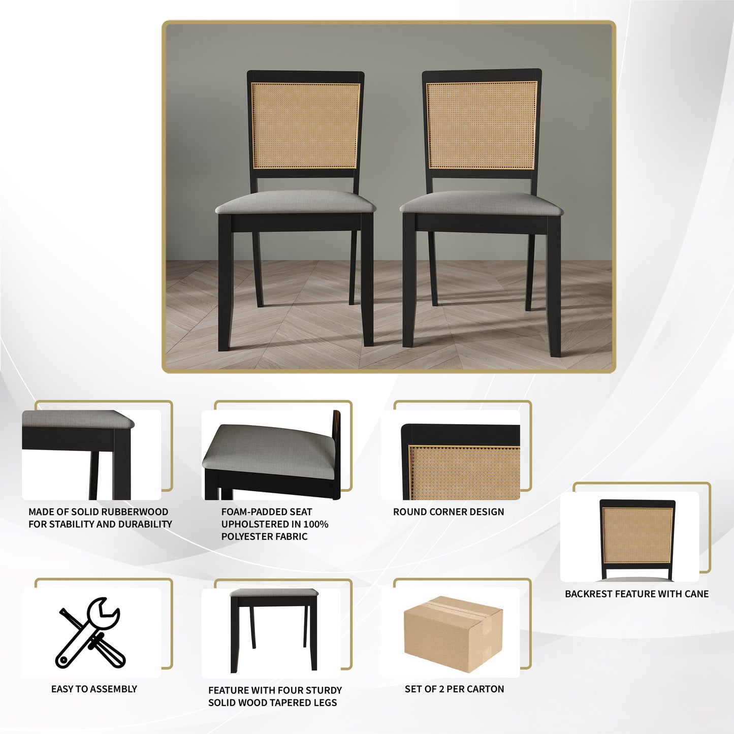 Taire Rustic Wooden Dining Chair