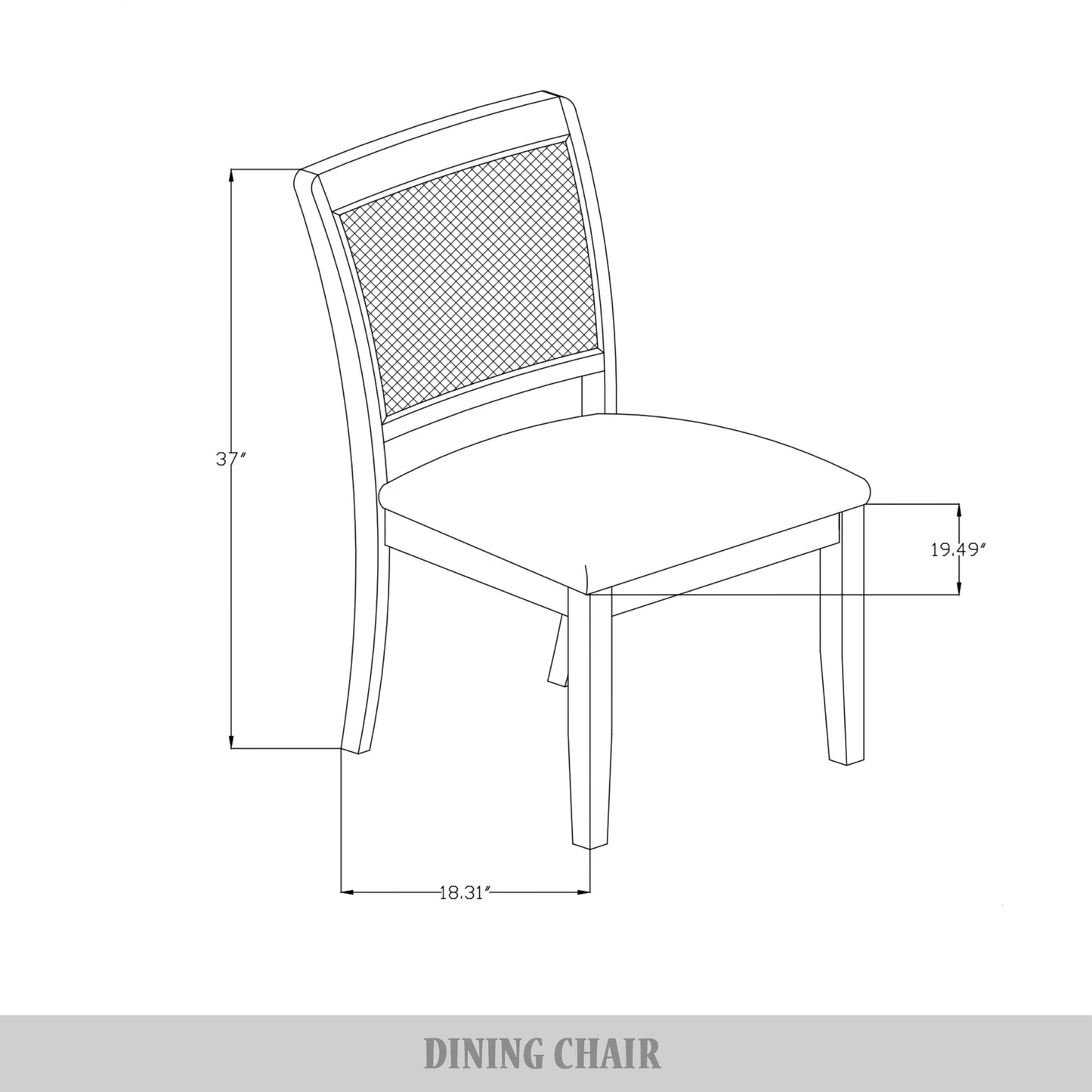 Taire Rustic Wooden Dining Chair