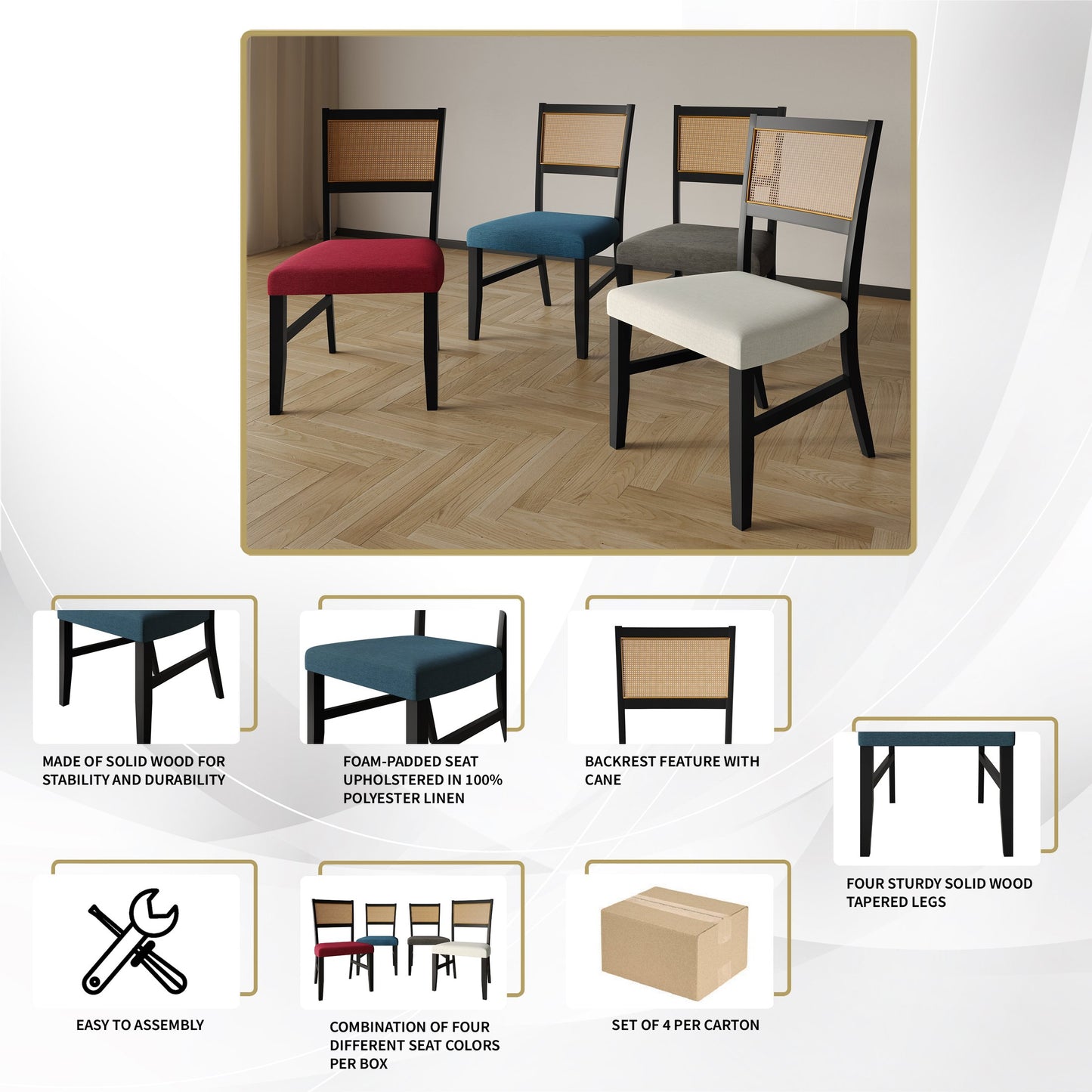 Avalanna Two-tone 5-piece Dining Set