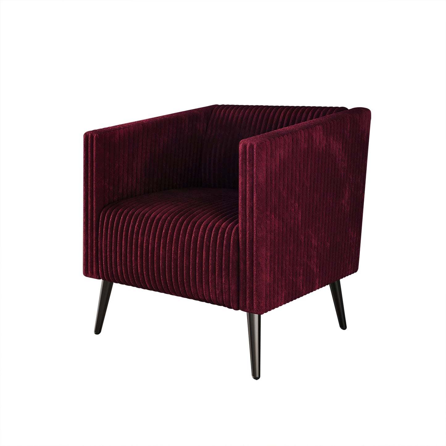 Schermick Modern and Glamorous Velvet Upholstered Arm Chair