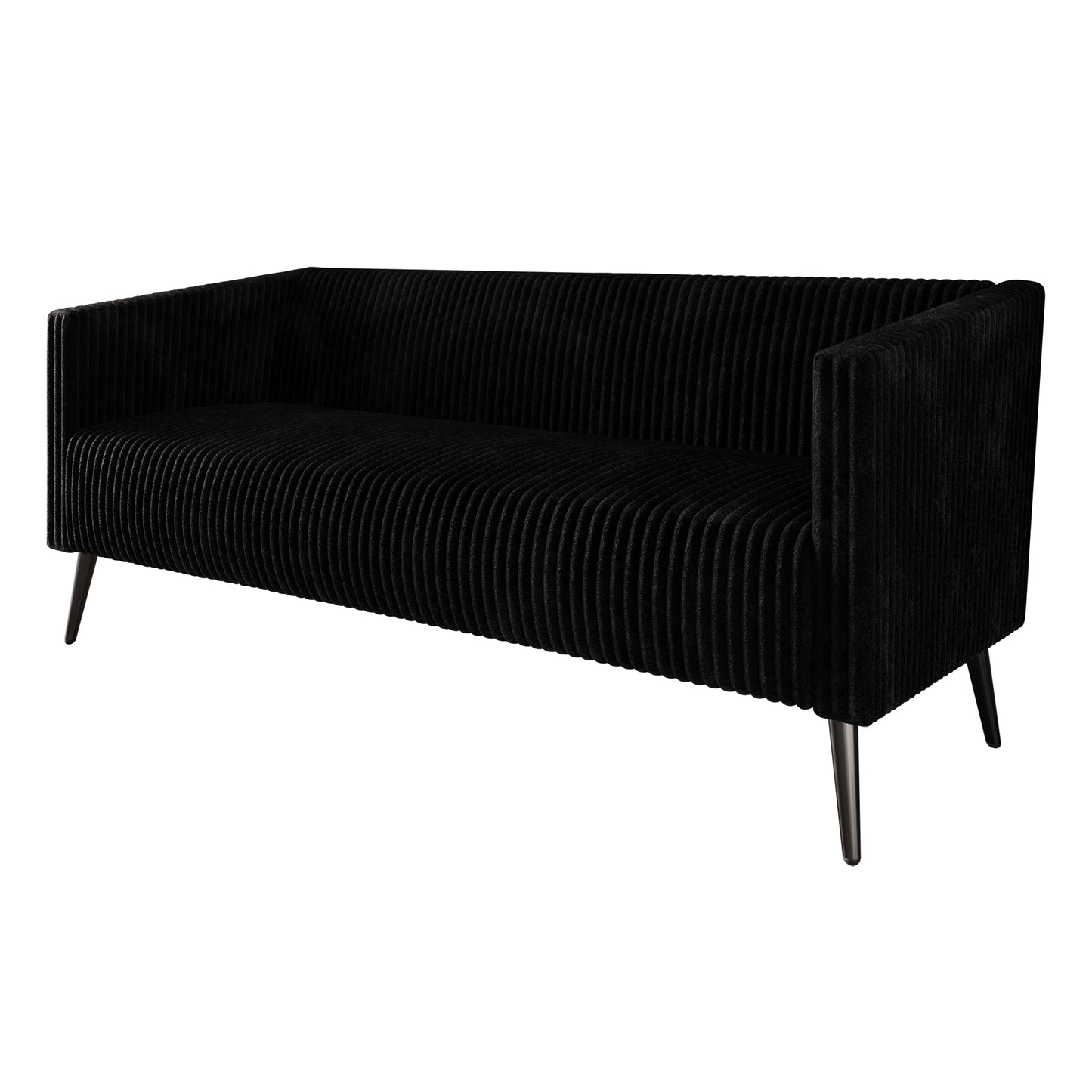 Schermick Modern and Glamorous Velvet Upholstered Sofa