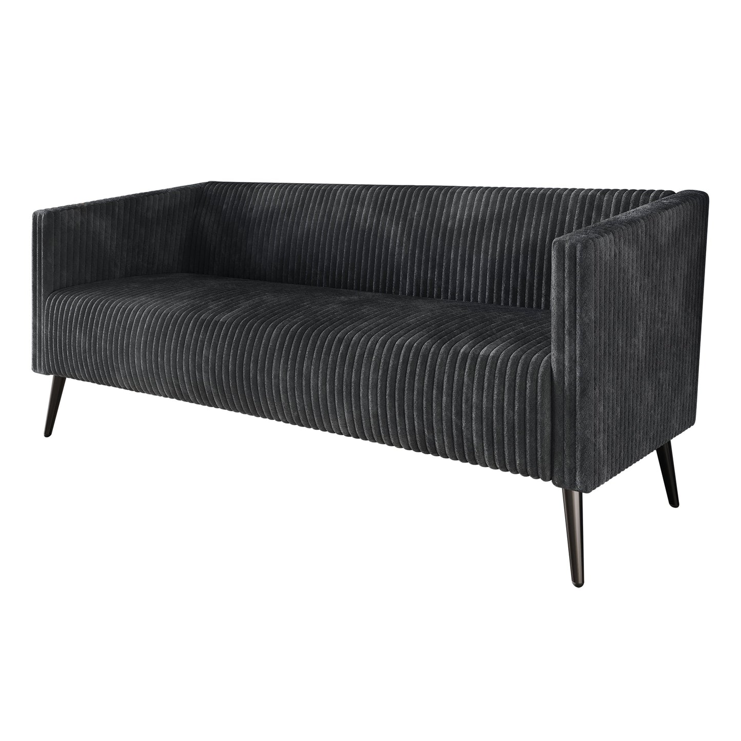 Schermick Modern and Glamorous Velvet Upholstered Sofa