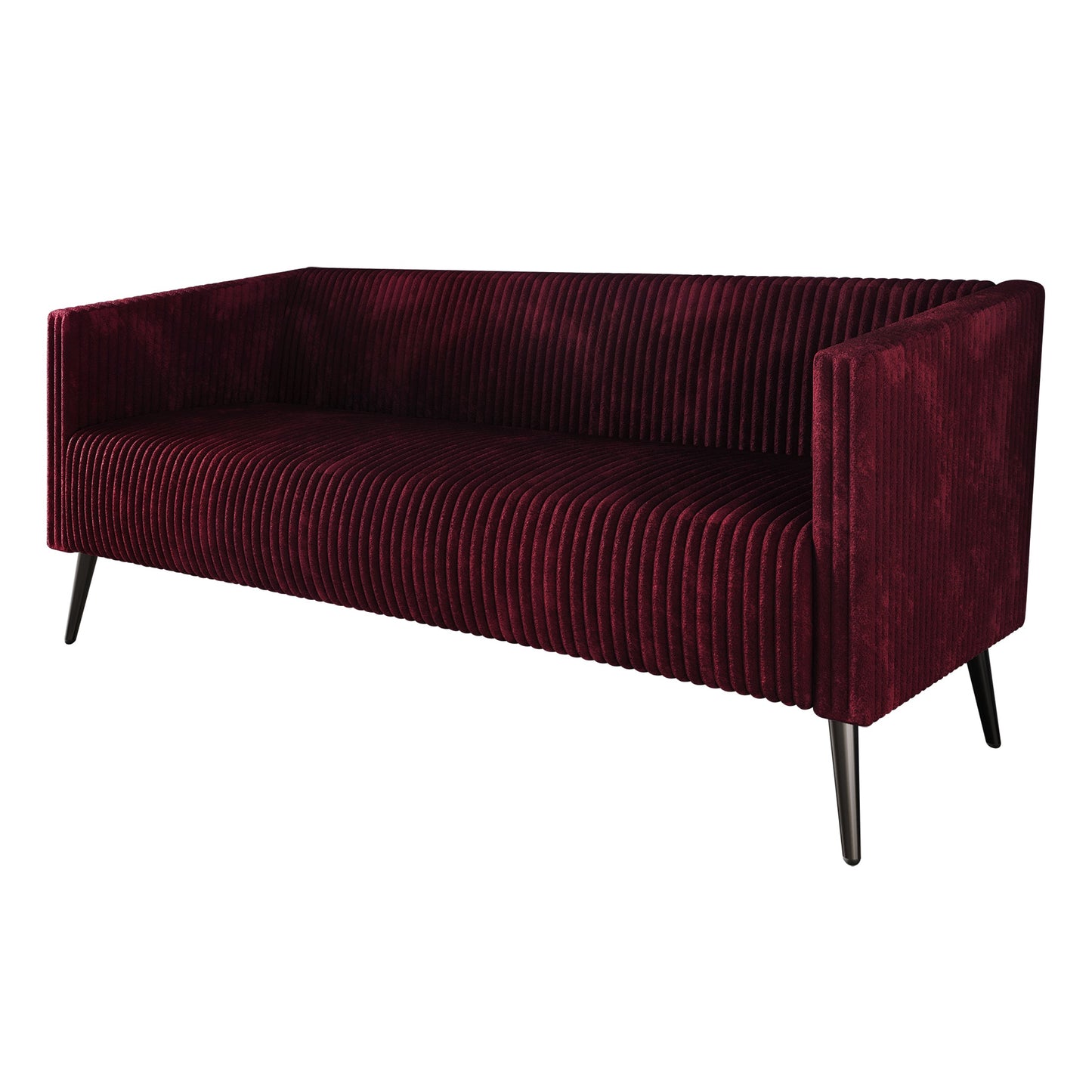 Schermick Modern and Glamorous Velvet Upholstered Sofa